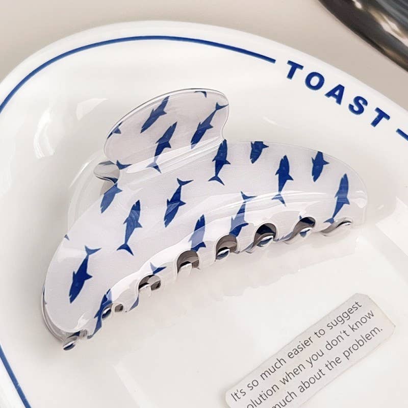 FRESH FISH STYLE RECTANGLE HAIR CLAW CLIPS | 40H976