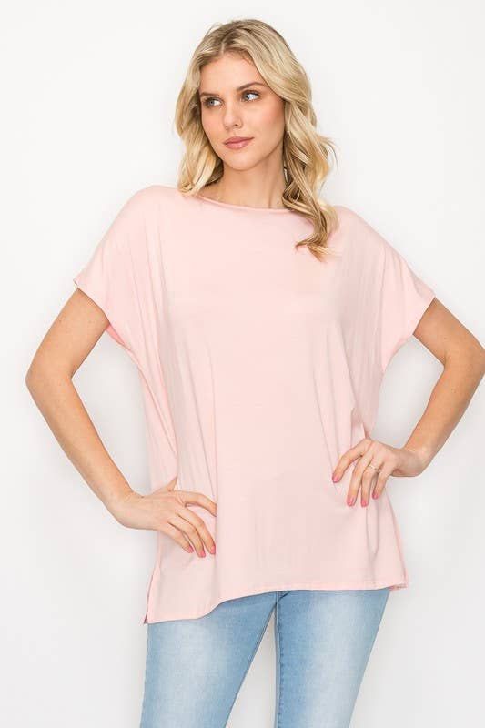 PLUS SIZE SHORT SLEEVE PIKO TOP